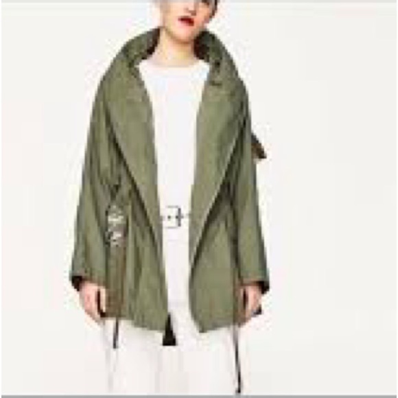Cookie Courture Army Green Heavy Jacket size Small - Picture 1 of 5